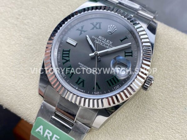 ARF Factory Rolex Datejust 126334-0021 41mm Steel Roman Numerals Grey Dial