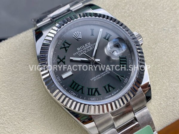ARF Factory Rolex Datejust 126334-0021 41mm Steel Roman Numerals Grey Dial
