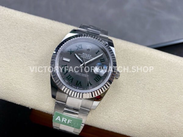 ARF Factory Rolex Datejust 126334-0021 41mm Steel Roman Numerals Grey Dial