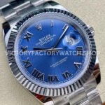 ARF Factory Rolex Datejust 126334-0025 41mm Steel  Roman Numerals Blue Dial