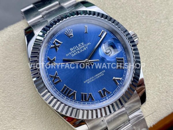 ARF Factory Rolex Datejust 126334-0025 41mm Steel  Roman Numerals Blue Dial