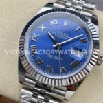 ARF Factory Rolex Datejust 126334-0026 41mm Steel Roman Numerals Blue Dial Jubilee