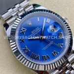 ARF Factory Rolex Datejust 126334-0026 41mm Steel Roman Numerals Blue Dial Jubilee