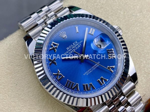 ARF Factory Rolex Datejust 126334-0026 41mm Steel Roman Numerals Blue Dial Jubilee
