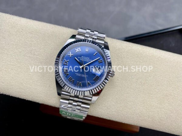 ARF Factory Rolex Datejust 126334-0026 41mm Steel Roman Numerals Blue Dial Jubilee