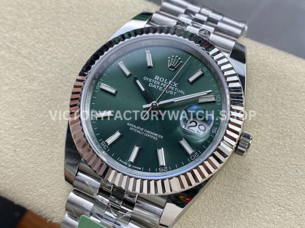 ARF Factory Rolex Datejust 126334-0028 41mm Steel Green Dial Jubilee (3) ARF Factory Rolex Datejust 126334-0028 41mm Steel Green Dial Jubilee