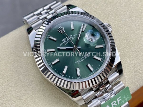 ARF Factory Rolex Datejust 126334-0028 41mm Steel Green Dial Jubilee (5) ARF Factory Rolex Datejust 126334-0028 41mm Steel Green Dial Jubilee