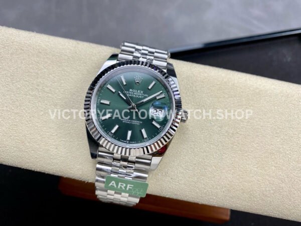 ARF Factory Rolex Datejust 126334-0028 41mm Steel Green Dial Jubilee (8) ARF Factory Rolex Datejust 126334-0028 41mm Steel Green Dial Jubilee