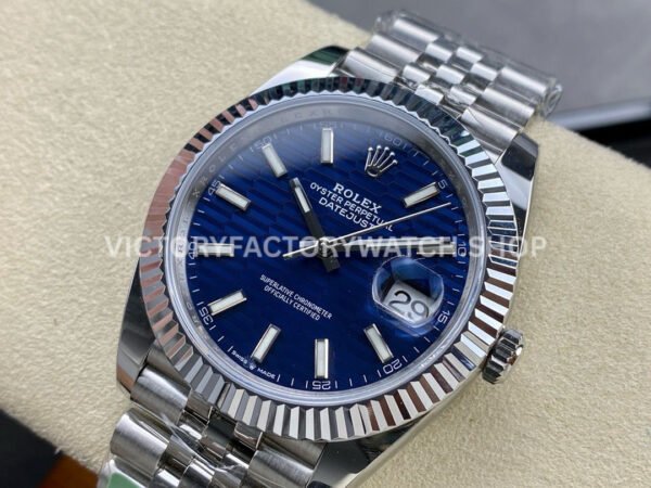 ARF Factory Rolex Datejust 126334-0032 41mm Steel Blue Fluted Dial Jubilee