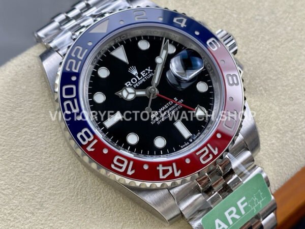 ARF Factory Rolex GMT-Master II 126710BLRO-0001 40mm Full 904L Black Dial Jubilee (7) ARF Factory Rolex GMT-Master II 126710BLRO-0001 40mm Full 904L Black Dial Jubilee