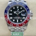 ARF Factory Rolex GMT-Master II 126710BLRO-0001 40mm Full 904L Black Dial Jubilee (8) Rolex GMT Master II Pepsi Super Clone Watch