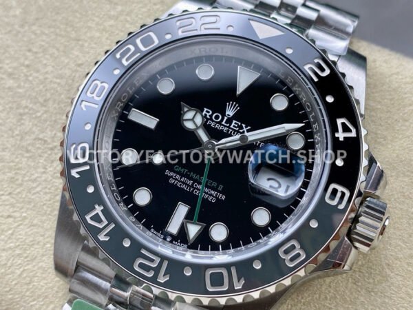 ARF Factory Rolex GMT-Master II 126710GRNR-0003 40mm Full 904L Black Dial Jubilee (2) ARF Factory Rolex GMT-Master II 126710GRNR-0003 40mm Full 904L Black Dial Jubilee