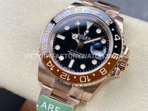 ARF Factory Rolex GMT-Master II 126715CHNR 40mm Full Rose Gold Black Dial