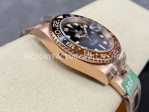 ARF Factory Rolex GMT-Master II 126715CHNR 40mm Full Rose Gold Black Dial