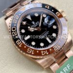 ARF Factory Rolex GMT-Master II 126715CHNR 40mm Full Rose Gold Black Dial