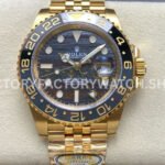 ARF Factory Rolex GMT-Master II 126718GRNR 40mm Full Yellow Gold Iron Tiger Eye Stone Dial (8) Rolex GMT Master II high quality replica