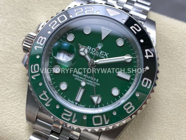 ARF Factory Rolex GMT-Master II 126729VTNR-0002 40mm White Gold Green Dial Jubilee