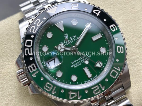 ARF Factory Rolex GMT-Master II 126729VTNR-0002 40mm White Gold Green Dial Jubilee