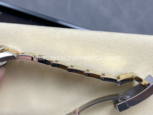 ARF Factory Counterweight Rolex Datejust 278383RBR-0015 31mm Yellow Gold Diamond Bezel Roman VI Green Dial