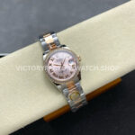 ARF Factory Counterweight Rolex Datejust 278381RBR-0001 31mm Rose Gold Diamond Bezel Roman Numerals Rose Dial