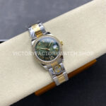 ARF Factory Counterweight Rolex Datejust 278383RBR-0015 31mm Yellow Gold Diamond Bezel Roman VI Green Dial