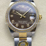 ALT datejust 31 black mop gold arf