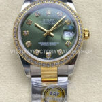 datejust 31 green dial gold arf