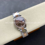 ARF Factory Counterweight Rolex Datejust 278381RBR-0005 31mm Rose Gold Diamond Bezel Roman VI Brown Dial