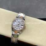 ARF Factory Counterweight Rolex Datejust 278381RBR-0025 31mm Rose Gold Diamond Bezel Mother of Pearl Dial