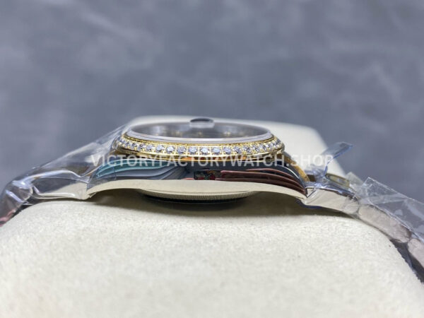 ARF Factory Counterweight Rolex Datejust 278383RBR-0013 31mm Yellow Gold Diamond Bezel Champagne Dial
