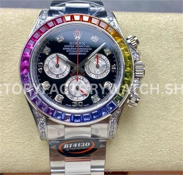 daytona 116599rbow rainbow diamond bezel replica