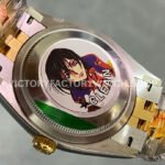 Clean Factory Rolex Datejust 126233-0021 36mm Half Yellow Gold Diamond Black Dial