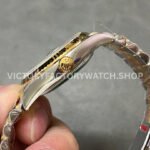 Clean Factory Rolex Datejust 126233-0021 36mm Half Yellow Gold Diamond Black Dial