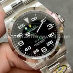 Clean Factory Rolex Air King 126900 40mm Full 904L Black Dial