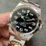 Clean Factory Rolex Air King 126900 40mm Full 904L Black Dial
