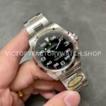 Clean Factory Rolex Air King 126900 40mm Full 904L Black Dial