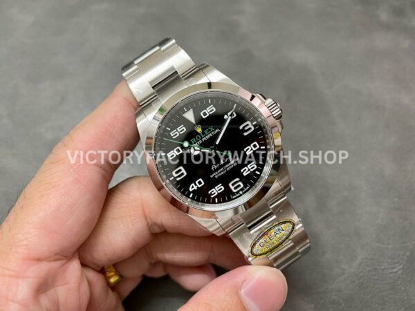 Clean Factory Rolex Air King 126900 40mm Full 904L Black Dial