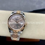 Clean Factory Rolex Datejust 126231 36mm Half Rose Gold Pink Dial Jubilee