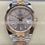Clean Factory Rolex Datejust 126231 36mm Half Rose Gold Super clone