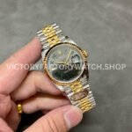 Clean Factory Rolex Datejust 126233-0035 36mm Half Yellow Gold Roman Numerals Wimbledon Grey Dial J (3) Clean Factory Rolex Datejust 126233-0035 36mm Half Yellow Gold Roman Numerals Wimbledon Grey Dial Jubilee