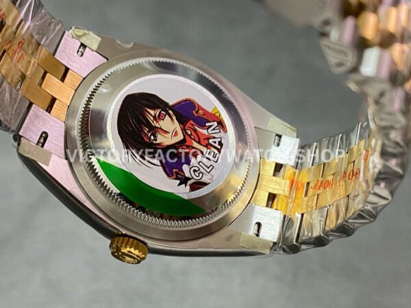 Clean Factory Rolex Datejust 126233-0035 36mm Half Yellow Gold Roman Numerals Wimbledon Grey Dial J (7) Clean Factory Rolex Datejust 126233-0035 36mm Half Yellow Gold Roman Numerals Wimbledon Grey Dial Jubilee