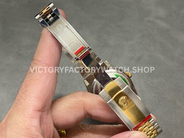 Clean Factory Rolex Datejust 126233-0035 36mm Half Yellow Gold Roman Numerals Wimbledon Grey Dial J (9) Clean Factory Rolex Datejust 126233-0035 36mm Half Yellow Gold Roman Numerals Wimbledon Grey Dial Jubilee