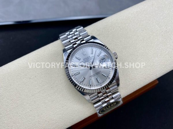 Clean Factory Rolex Datejust 126234-0013 36mm Full 904L Silver Dial Jubilee