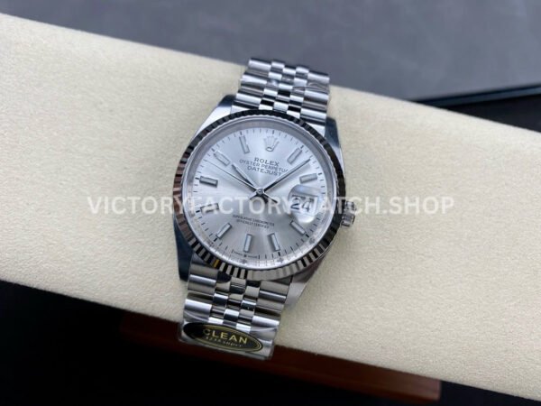 Clean Factory Rolex Datejust 126234-0013 36mm Full 904L Silver Dial Jubilee