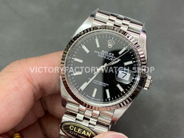 Clean Factory Rolex Datejust 126234-0015 36mm Full 904L Black Dial Jubilee (1) Clean Factory Rolex Datejust 126234-0015 36mm Full 904L Black Dial Jubilee