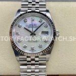 Clean Factory Rolex Datejust 126234-0019 36mm Full 904L Diamond Mop Mother Of Pearl Dial Super clone