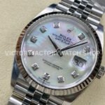 Clean Factory Rolex Datejust 126234-0019 36mm Full 904L Diamond Mop Mother Of Pearl Dial Jubilee