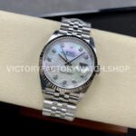 Clean Factory Rolex Datejust 126234-0019 36mm Full 904L Diamond Mop Mother Of Pearl Dial Jubilee