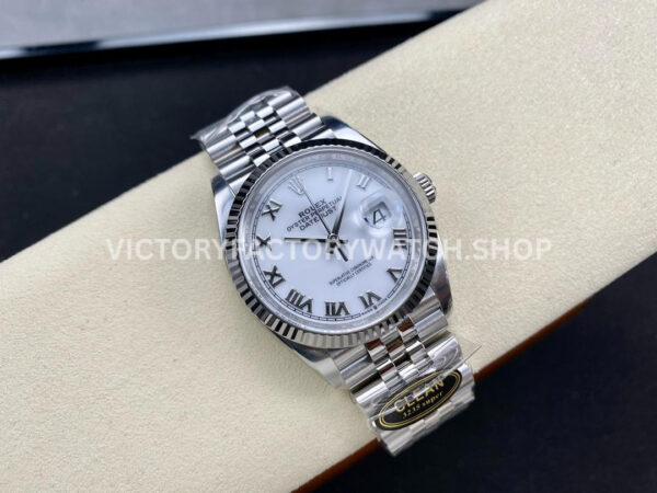 Clean Factory Rolex Datejust 126234-0025 36mm Full 904L Roman Numerals White Dial Jubilee (5) Clean Factory Rolex Datejust 126234-0025 36mm Full 904L Roman Numerals White Dial Jubilee Brand Rolex