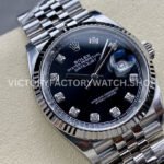 Clean Factory Rolex Datejust 126234-0027 36mm Full 904L Diamond Mop Black Dial Jubilee (2) Clean Factory Rolex Datejust 126234-0027 36mm Full 904L Diamond Mop Black Dial Jubilee